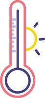 temperatura escala vector icono