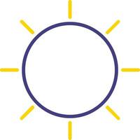 icono de vector de sol