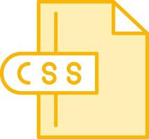 icono de vector de archivo css