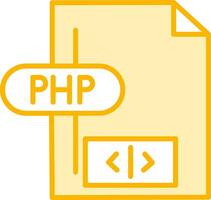 icono de vector de php