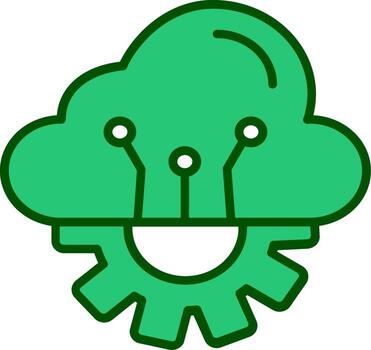 Cloud Computing Vector Icon