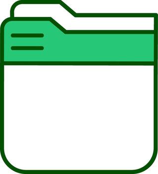 icono de vector de carpeta