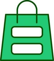 icono de vector de bolsa de compras