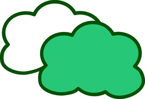 icono de vector de nube