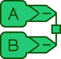 icono de vector de diagrama