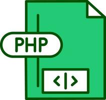 icono de vector de php