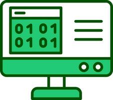 Binary Code Vector Icon