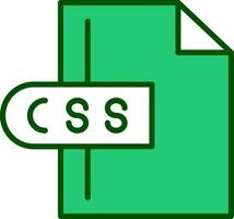 icono de vector de archivo css