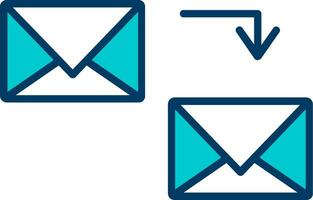 enviar icono de vector de correo