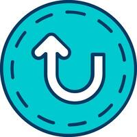 U Turn Vector Icon