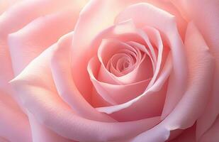 AI generated a close up photo of a pink rose