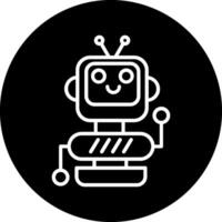 icono de vector de robot