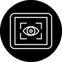 icono de vector de escáner ocular