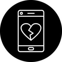 Heart Break Vector Icon