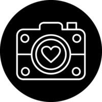 icono de vector de cámara de fotos