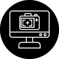 icono de vector de pantalla de monitor