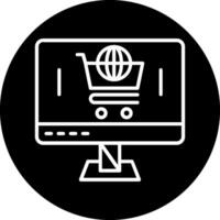 icono de vector de comercio electrónico