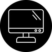 icono de vector de pantalla de monitor