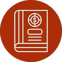 icono de vector de libro de contabilidad