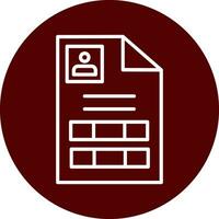 Personial document Vector Icon