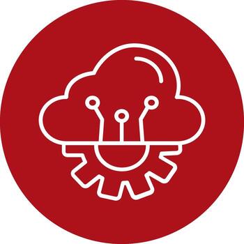 Cloud Computing Vector Icon