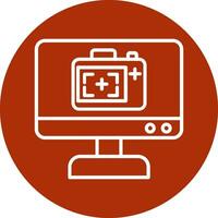 Monitor Screen Vector Icon