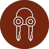 Surrogate Key Vector Icon