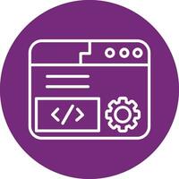 icono de vector de codificación