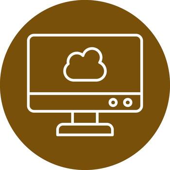 Cloud Computing Vector Icon
