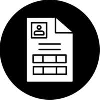 personal documento vector icono