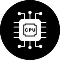 icono de vector de cpu