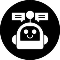 icono de vector de chatbot