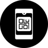 icono de vector de código qr