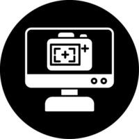 icono de vector de pantalla de monitor