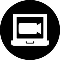 icono de vector de videollamada