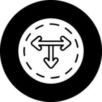 T Junction Vector Icon