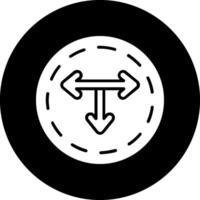 T Junction Vector Icon