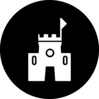 icono de vector de castillo de arena