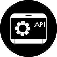 icono de vector de api