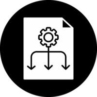 icono de vector de flujo de trabajo