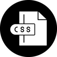 icono de vector de archivo css