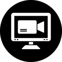 icono de vector de cámara de vídeo