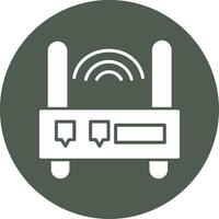 icono de vector de enrutador wifi