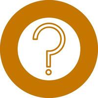 Question Mark Vector Icon