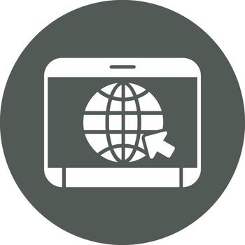 icono de vector de sitio web