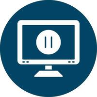 Pause Button Vector Icon