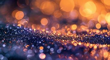 AI generated an abstract background of light bokeh and sparkles photo