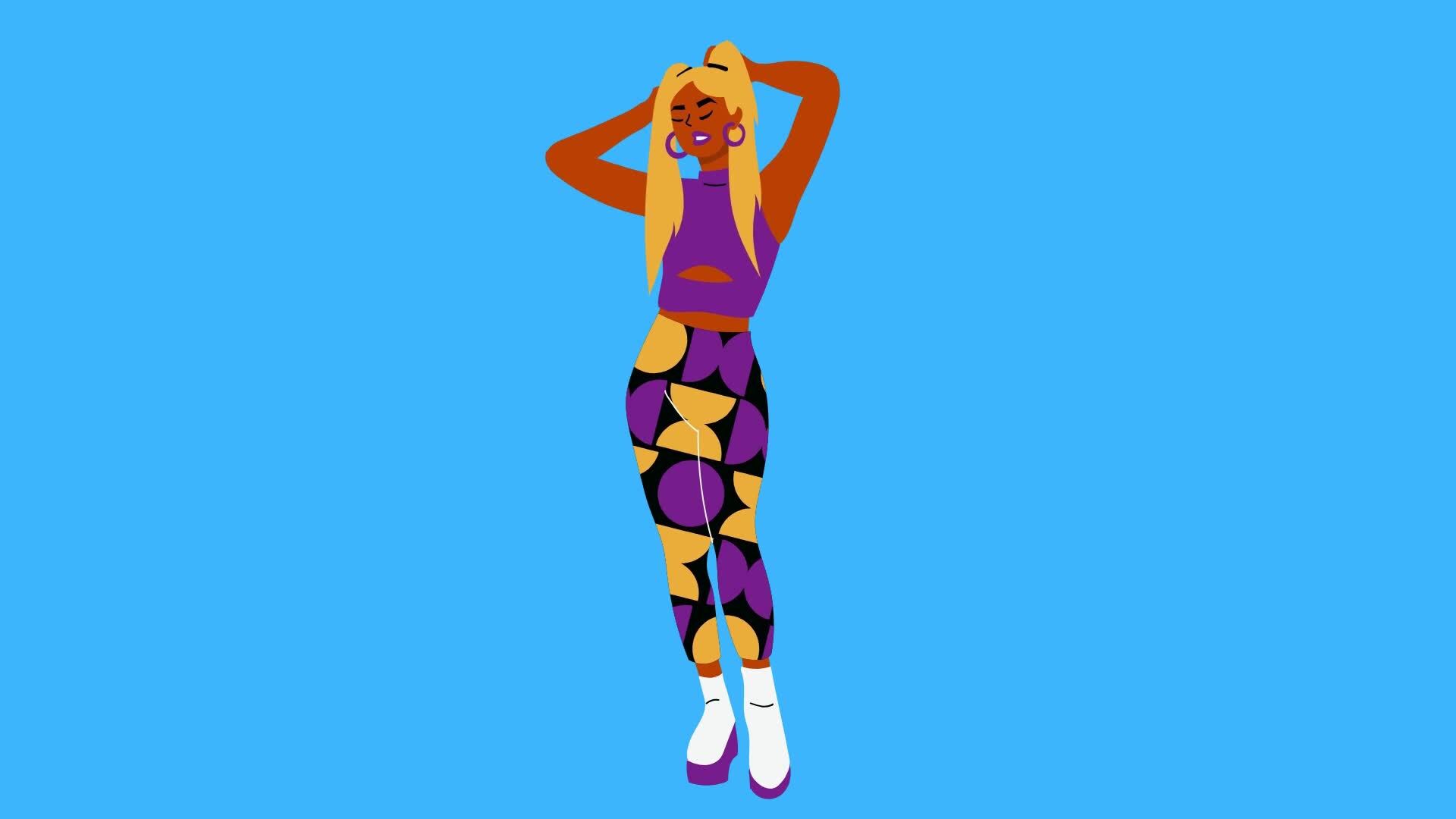 2d woman concept 36798842 Stock Video at Vecteezy