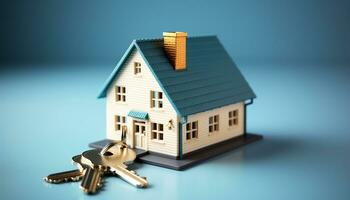 AI generated Success in home ownership key to financial security and investment generated by AI photo