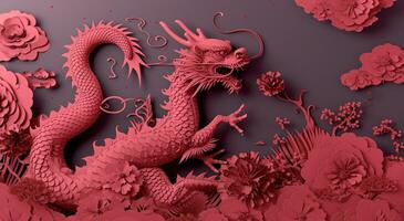 AI generated dragon background clip art animation photo